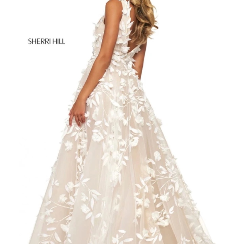 Sherri Hill Prom Wedding Gown Style #53770 - Picture 3 of 8